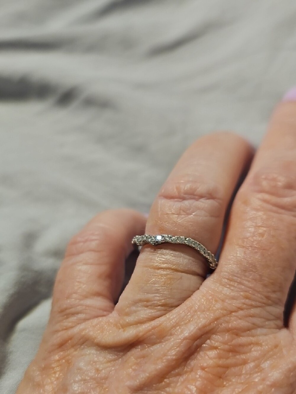 Halo Engagement Ring Set - Silver - Picture 6 of 7